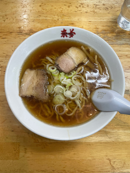 「正油ラーメン(750円)」@喜多方ラーメン 来夢 会津若松駅前店の写真