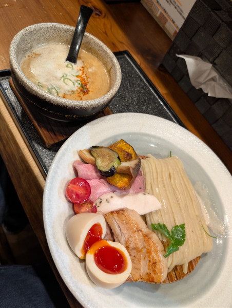 「伊勢海老つけ麺特製盛り」@麺家 半蔵の写真