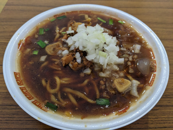 「【柏濃麺や39名】スタミナブラック」@大つけ麺博 Presents 秋の新作ラーメン祭の写真
