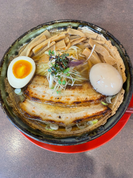 「塩にぼしメンマ¥1,020+割れ玉¥20」@麺屋 だしだの写真