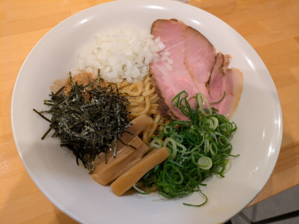 「カレーまぜそば➕麺大盛り」@中華そば みつ葉の写真