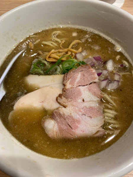 「【限定】焦がしニンニク味噌白湯そば 1200円」@中華そば みかわの写真