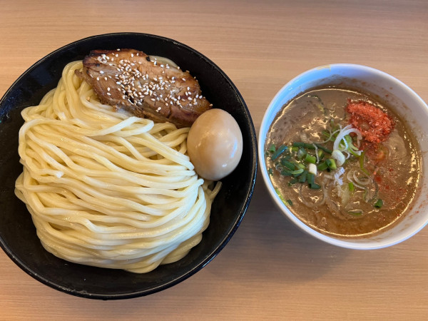 「特製海老つけめん1450円+麺特盛350円」@頑者NEXT LEVEL アクアシティお台場店の写真