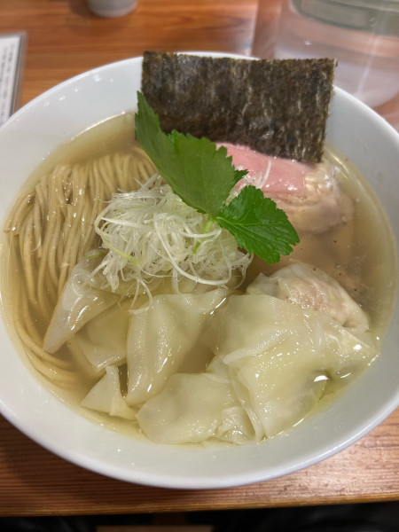 「海老雲呑蛤塩蕎麦」@アメノオトの写真