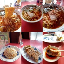 『ラーメン+半チャーハン+餃子(￥400+370+300)』