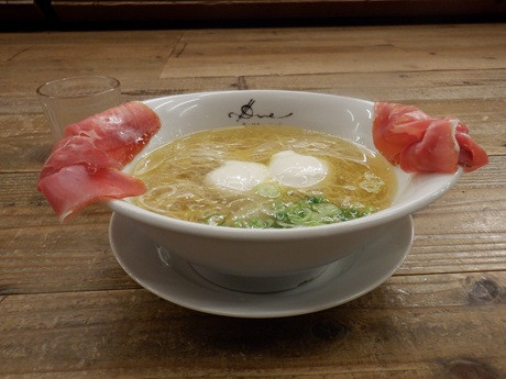 「らぁ麵生ハムフロマージュ～リゾット用玄米入りご飯付～」@Ramen ドゥエ Edo Japanの写真