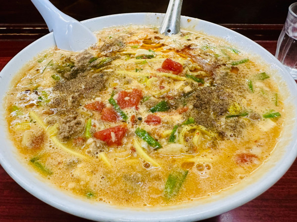 「【限定】塩担々麺(トマト入り)【950円】」@鶏こく中華 すず喜の写真