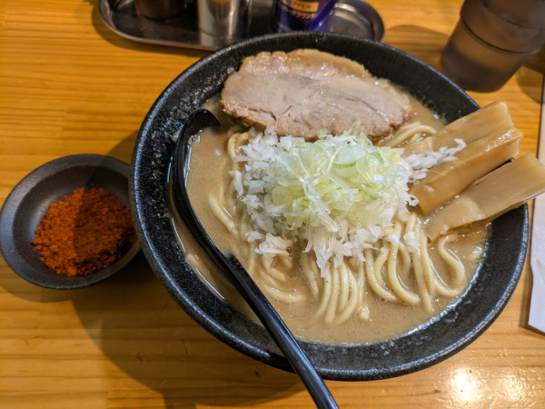 「らーめん大➕辛いやつ」@自家製麺TANGOの写真
