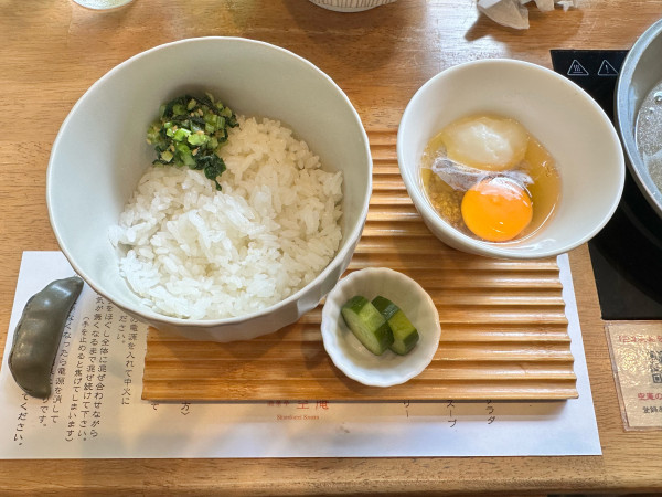 「ほぐし鴨の玉子とじご飯」@空庵の写真