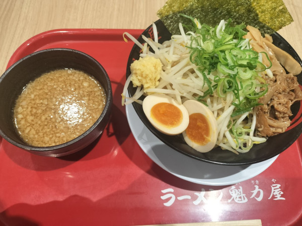 「生姜醤油肉つけ麺」@ラーメン魁力屋 イオンモール川口店の写真