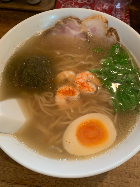 「えびそば(塩味)」@らーめん寺子屋 麺座まねきの写真