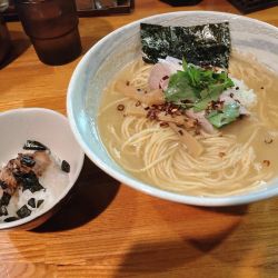 限定　真鯛と上州地鶏の煮干しそば中盛