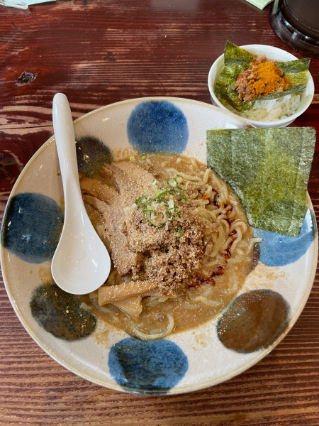 「汁なし担々麺¥1,000+スパイスライス¥200」@麺屋 ゆゆ多の写真