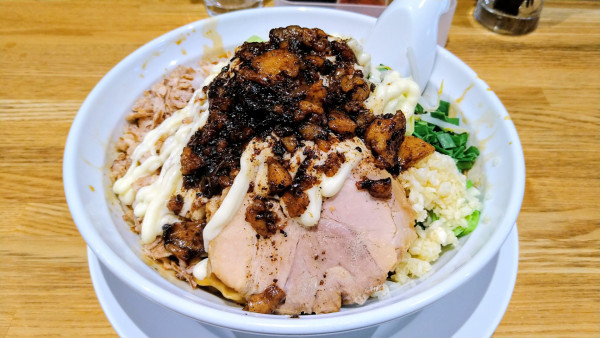 「自家製マー油のまぜそば」@自家製麺88の写真