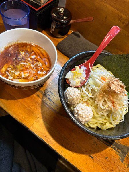 「辛味つけめん　中盛り　2辛」@つけ麺 しろぼしの写真