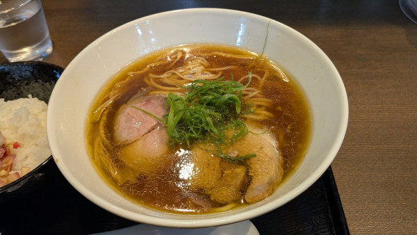 「新道らぁ麺+ムール貝ライス¥1700」@新道らぁ麺の写真