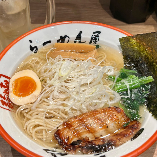 「函館塩らーめん＋ハイボール」@函館麺や 一文字PREMIUMの写真
