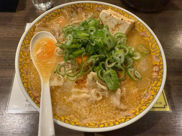 「たかひろの豚汁らー麺(大盛)」@塩生姜らー麺専門店MANNISHの写真
