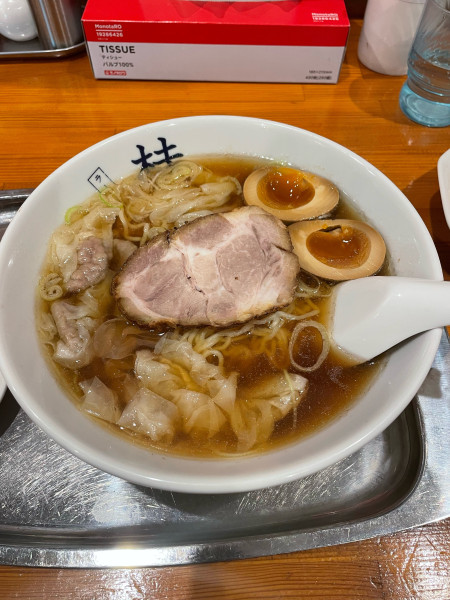 「ワンタン麺　玉子」@煮干しだし醤油ラーメン 桂の写真