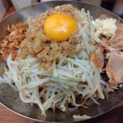 汁無し・中　※野菜＆背脂マシ無料　＋ニンニク：無料