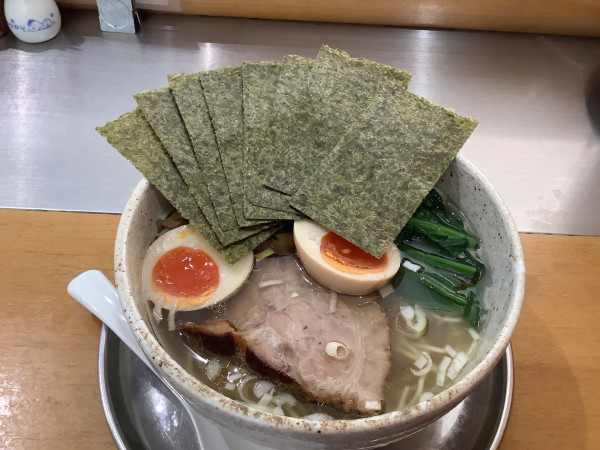 「のり玉しお　1100円」@麺屋 才蔵の写真