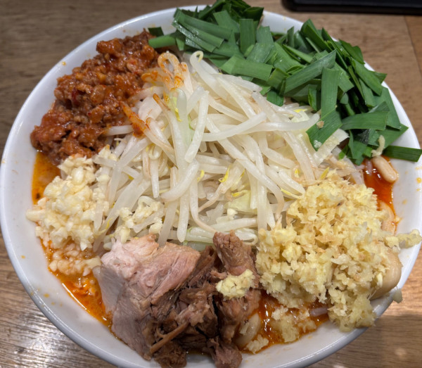「[限定]台湾ラーメン +ニラ増し +豚 +生姜」@MEN YARD FIGHTの写真