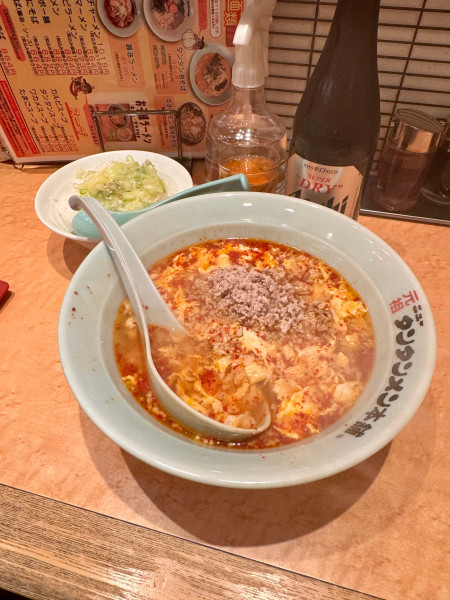 「タンタンメンネギ飯セットひき肉ダブル」@元祖ニュータンタンメン本舗 本店京町店の写真