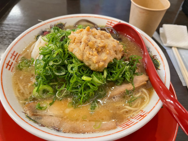 「納豆ラーメン」@広島ラーメン 十五屋の写真