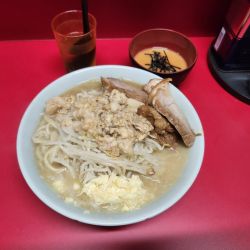 ラーメン（ニンニクアブラ）+生とじ玉子