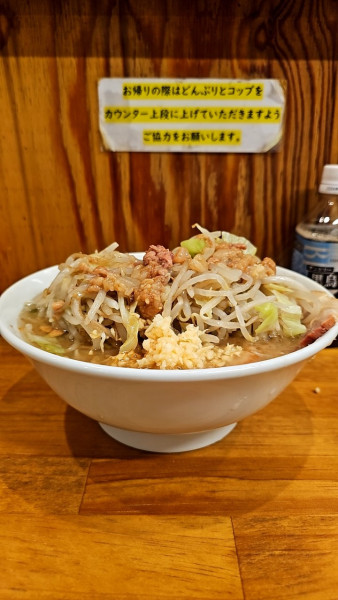 「小豚ラーメン」@ラーメン二郎 前橋千代田町店の写真