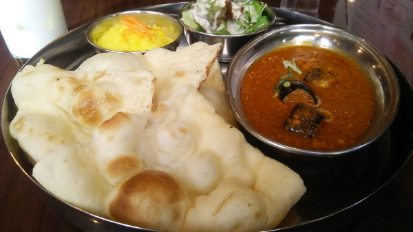 「1色カレーセット キーマなすカレー 1250円」@Pipleの写真