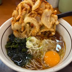 天ぷらそば660円+生卵130円🟰790