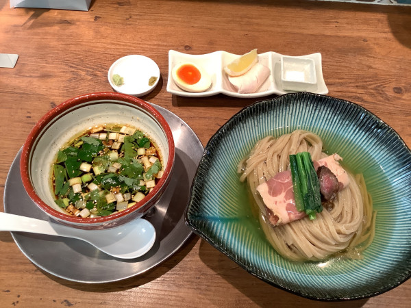 「昆布水のつけそば　1380円」@麺創房LEOの写真