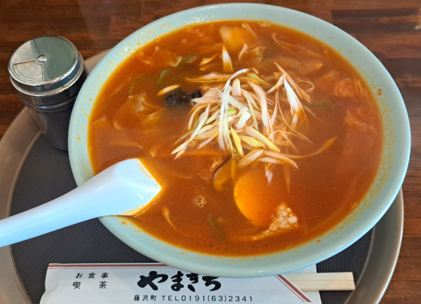 「地獄ラーメン（辛）850円」@やまきちの写真