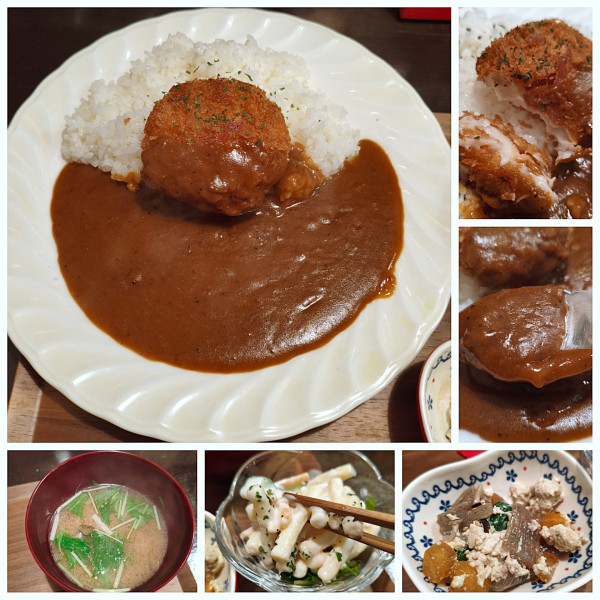「クリームコロッケカレー　￥1200」@林檎やの写真