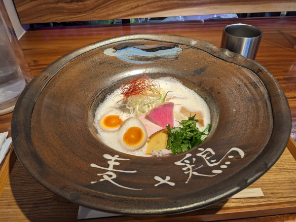 「麦×鶏+チャーシュー玉子」@麦と鶏 御殿場店の写真