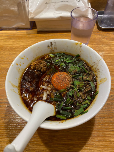 「味噌辛ニラそば」@らぁ麺はやし田 多摩センター店の写真