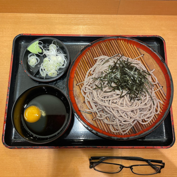 「ざるそば」@かのや 新橋駅構内店の写真