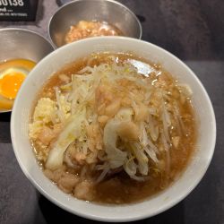 ラーメン少なめFatboost生玉子