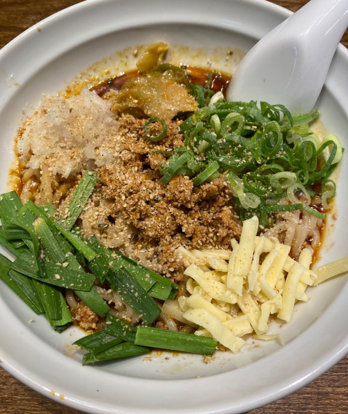 「【限定】カレー担々まぜそば　1280円」@中華そば うめやの写真