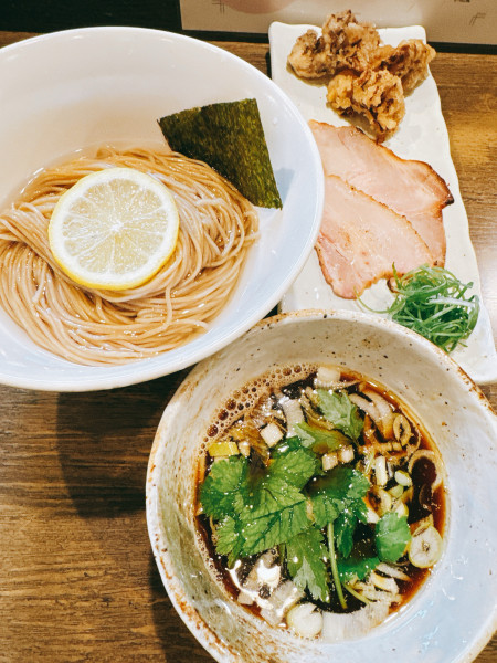「トリュフ香る舞茸とくるみの昆布水つけ麺」@らーめん楓の写真