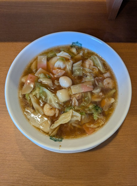「五目あんかけラーメン」@日高屋 結城バイパス店の写真