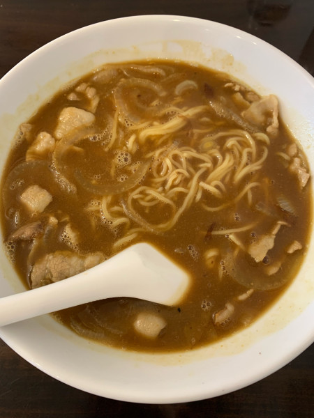 「カレーラーメン」@支那そば 竹亭の写真