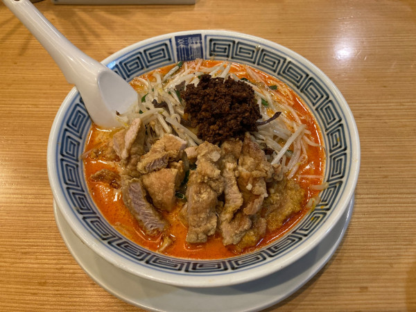 「排骨担々麺 小辛」@希須林 赤坂店の写真