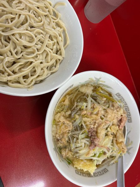 「小つけ麺塩(950円＋200円)」@ラーメン二郎 越谷店の写真