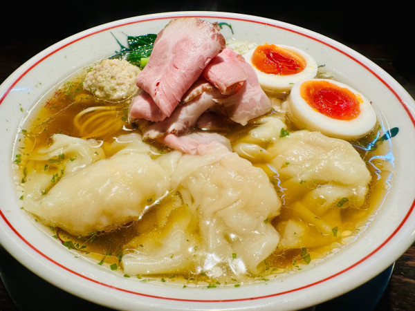 「味玉海老ワンタン麺 山椒【1480円】」@らぁめん小池の写真