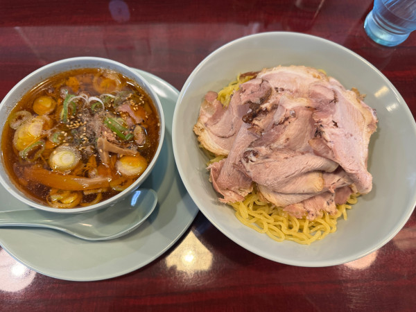 「チャーシュー中華つけそば」@中華そば すずきやの写真