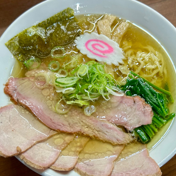 「チャーシューメン（塩）鶏油多め、麺やわらかめ」@白河手打中華 ときわの写真