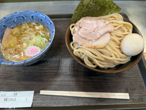 「特製つけ麺(大盛)」@白楽 栗山製麺 三井アウトレットパーク 横浜ベイサイド店の写真