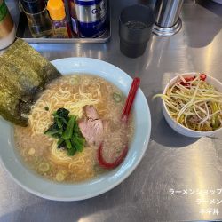ラーメン　ネギ丼